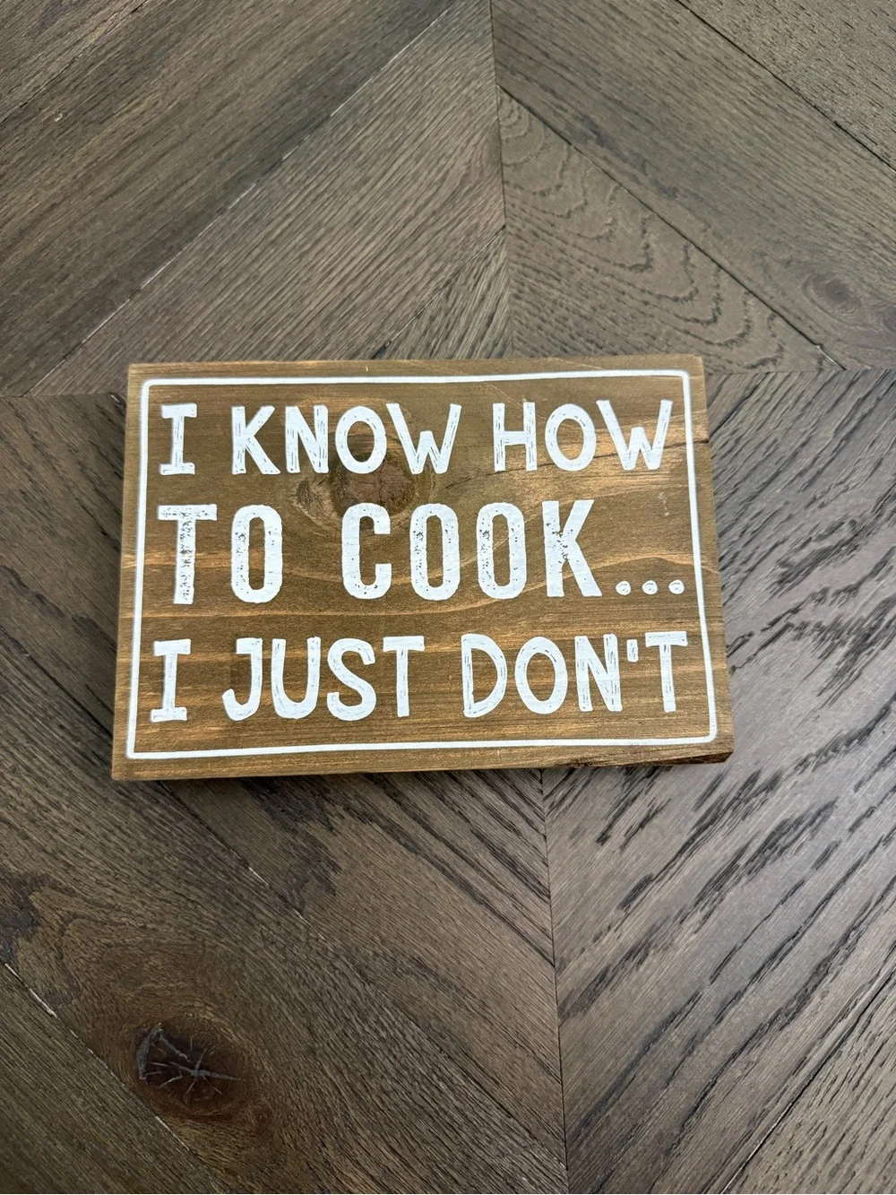 Wooden Kitchen Sign 